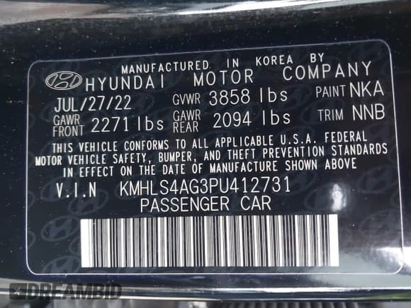 ✅ 2023 Hyundai Elantra SEL • VIN: KMHLS4AG3PU412731 • Lot: 41480497. Wystawiony na IAAI z przebiegiem 56 236 mil. Bezpłatny archiwum sprzedaży aukcyjnych z USA i szczegółowy raport historii pojazdu na DreamBid. Zdjęcie 9.