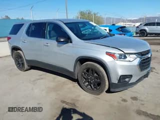 ✅ 2019 Chevrolet Traverse LS • VIN: 1GNERFKW2KJ140426 • Lot: 43449576. Wystawiony na IAAI z przebiegiem 147 217 mil. Bezpłatny archiwum sprzedaży aukcyjnych z USA i szczegółowy raport historii pojazdu na DreamBid. Zdjęcie 1.