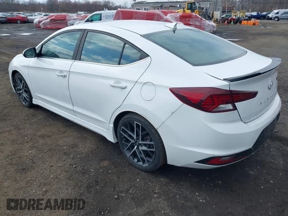 ✅ 2019 Hyundai Elantra Sport • VIN: KMHD04LB3KU841923 • Lot: 41887656. Listed on IAAI with 64,454 mi. Free auction sales archive from the USA and detailed vehicle history report at DreamBid. Image 3.