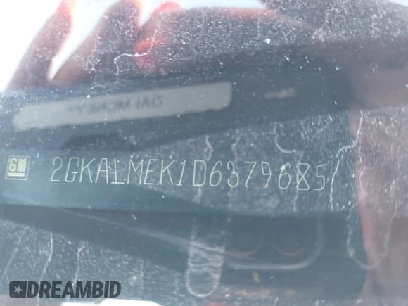 ✅ 2013 GMC Terrain SLE • VIN: 2GKALMEK1D6379685 • Lot: 40477345. Listed on IAAI with 121,707 mi. Free auction sales archive from the USA and detailed vehicle history report at DreamBid. Image 9.