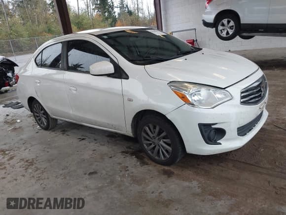 ✅ 2018 Mitsubishi Mirage ES • VIN: ML32F3FJ7JHF03607 • Lot: 43530422. Listed on IAAI with 101,850 mi. Free auction sales archive from the USA and detailed vehicle history report at DreamBid. Image 1.