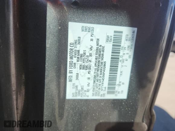 ✅ 2006 Ford Ranger XL • VIN: 1FTYR14D56PA52865 • Lot: 69153925. Wystawiony na Copart z przebiegiem 122 293 mil. Bezpłatny archiwum sprzedaży aukcyjnych z USA i szczegółowy raport historii pojazdu na DreamBid. Zdjęcie 12.