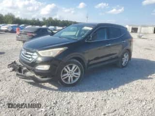 2013 Hyundai Santa Fe Sport z VIN 5XYZU3LA5DG034727, wystawiony jako Copart lot #81602545 z przebiegiem 99 112 mil mil oraz Szkoda całkowita • Salvage title. Historia ofert i sprzedaży dostępna na DreamBid. Obrazek 1.