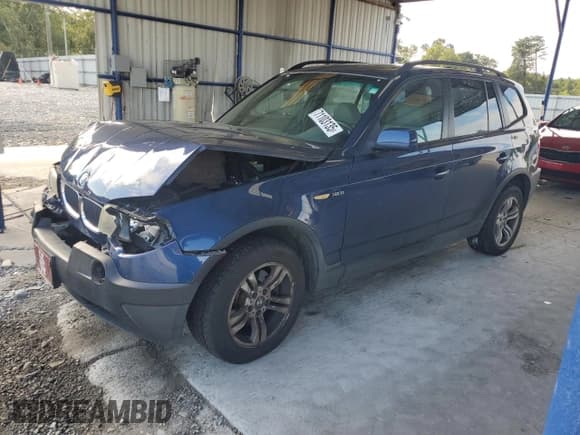 ✅ 2004 BMW X3 3.0i • VIN: WBXPA93424WA60305 • Lot: 71103135. Listed on Copart with Not provided. Free auction sales archive from the USA and detailed vehicle history report at DreamBid. Image 1.