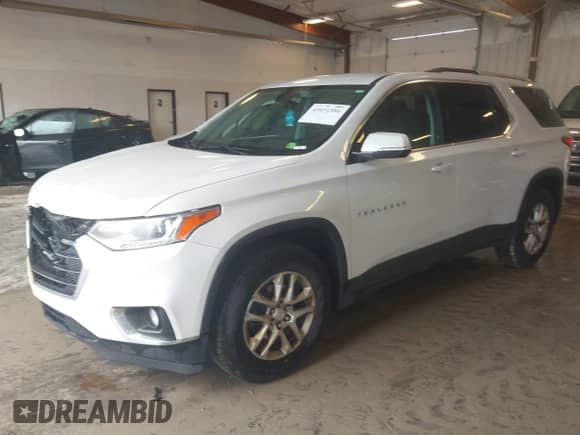 2018 Chevrolet Traverse LT Cloth z VIN 1GNERGKW6JJ260945, wystawiony jako IAAI lot #43031586 z przebiegiem 205 121 mil mil oraz . Historia ofert i sprzedaży dostępna na DreamBid. Obrazek 17.