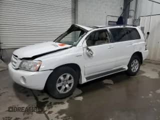 2003 Toyota Highlander Limited z VIN JTEGF21AX30080990, wystawiony jako Copart lot #85268735 z przebiegiem Nie podano mil oraz Szkoda całkowita • Salvage title. Historia ofert i sprzedaży dostępna na DreamBid. Obrazek 1.