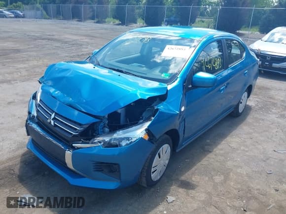 ✅ 2024 Mitsubishi Mirage ES • VIN: ML32FUFJ6RHF06807 • Лот: 42672893. Опубликован ранее на IAAI с пробегом 12 914 миль. Бесплатный доступ к архиву аукционных продаж из США и подробный отчёт об истории автомобиля на DreamBid. Изображение 2.