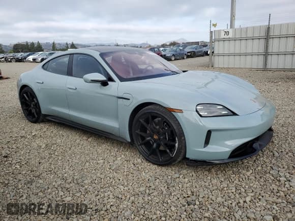 ✅ 2025 Porsche Taycan 4S • VIN: WP0AB2Y10SSA41603 • Lot: 81782305. Listed on Copart with 5,909 mi. Free auction sales archive from the USA and detailed vehicle history report at DreamBid. Image 4.