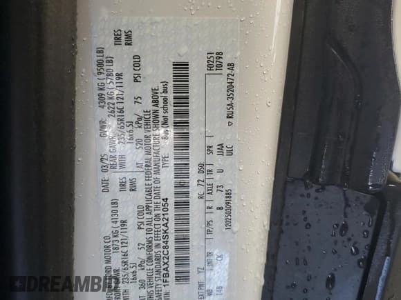 ✅ 2025 Ford Transit Passenger XL • VIN: 1FBAX2C84SKA21054 • Lot: 80090105. Wystawiony na Copart z przebiegiem 7 514 mil. Bezpłatny archiwum sprzedaży aukcyjnych z USA i szczegółowy raport historii pojazdu na DreamBid. Zdjęcie 13.