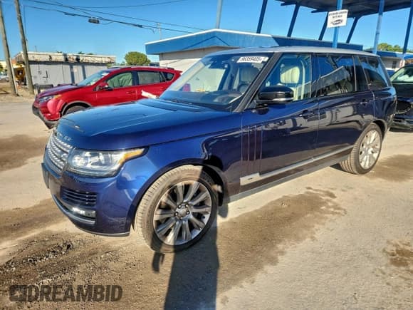✅ 2016 Land Rover Range Rover Supercharged • VIN: SALGS3EFXGA254934 • Lot: 96359405. Listed on Copart with 109,998 mi. Free auction sales archive from the USA and detailed vehicle history report at DreamBid. Image 1.