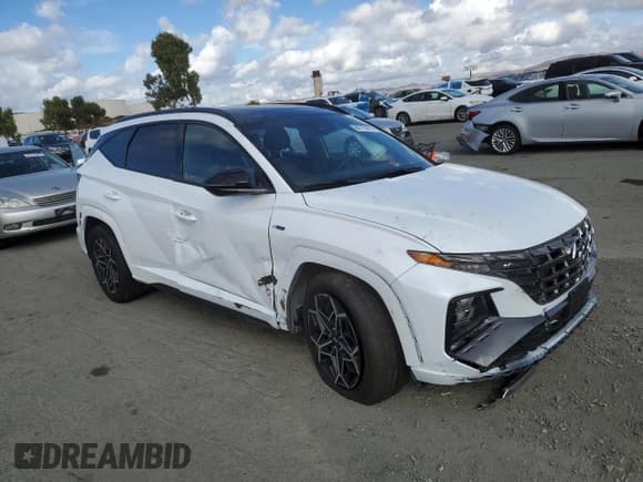 ✅ 2024 Hyundai Tucson N Line • VIN: KM8JFCD18RU166064 • Lot: 84779415. Listed on Copart with 15,135 mi. Free auction sales archive from the USA and detailed vehicle history report at DreamBid. Image 4.