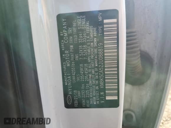 2022 Hyundai Santa Cruz SEL с VIN 5NTJCDAE0NH002856, выставлен на аукционе Copart как лот 73793524 с пробегом 43 843 миль миль и Списание • Salvage title. История ставок и продаж доступна на DreamBid. Изображение 13.