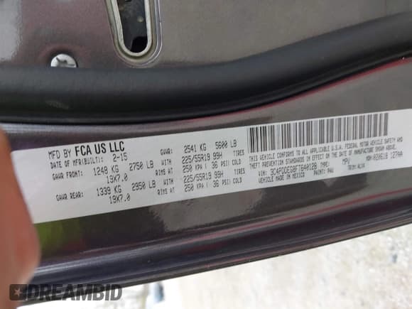 ✅ 2015 Dodge Journey R/T • VIN: 3C4PDDEG8FT640128 • Лот: 43418818. Опубликован ранее на IAAI с пробегом 99 084 миль. Бесплатный доступ к архиву аукционных продаж из США и подробный отчёт об истории автомобиля на DreamBid. Изображение 9.