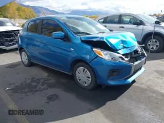 ✅ 2023 Mitsubishi Mirage ES • VIN: ML32AUHJ1PH001697 • Lot: 43633392. Listed on IAAI with 50,520 mi. Free auction sales archive from the USA and detailed vehicle history report at DreamBid. Image 1.