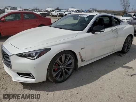 ✅ 2020 Infiniti Q60 Red Sport 400 • VIN: JN1FV7EK5LM400375 • Lot: 50805025. Listed on Copart with 38,331 mi. Free auction sales archive from the USA and detailed vehicle history report at DreamBid. Image 1.