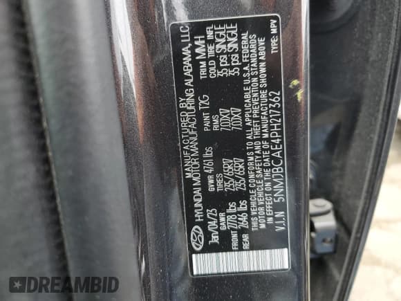 ✅ 2023 Hyundai Tucson SEL • VIN: 5NMJBCAE4PH217362 • Lot: 65817194. Wystawiony na Copart z przebiegiem 15 289 mil. Bezpłatny archiwum sprzedaży aukcyjnych z USA i szczegółowy raport historii pojazdu na DreamBid. Zdjęcie 14.