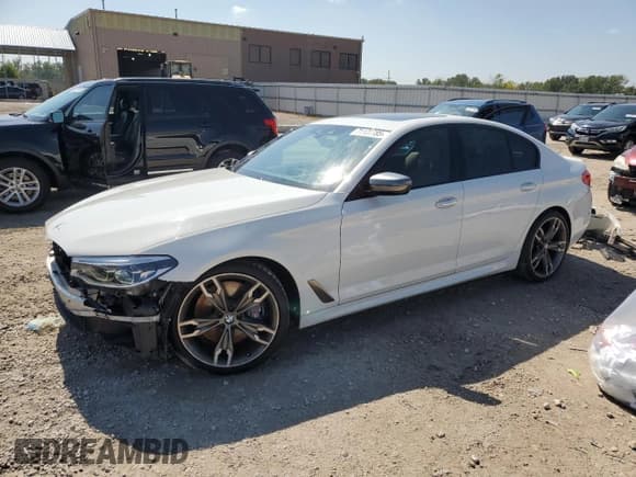 ✅ 2018 BMW 5 Series M550i xDrive • VIN: WBAJB9C54JB035279 • Lot: 71107785. Listed on Copart with 61,120 mi. Free auction sales archive from the USA and detailed vehicle history report at DreamBid. Image 1.