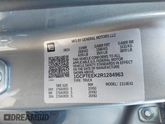 ✅ 2024 Chevrolet Colorado 4WD Trail Boss • VIN: 1GCPTEEK2R1284963 • Лот: 43131987. Опубликован ранее на IAAI с пробегом 4 658 миль. Бесплатный доступ к архиву аукционных продаж из США и подробный отчёт об истории автомобиля на DreamBid. Изображение 9.