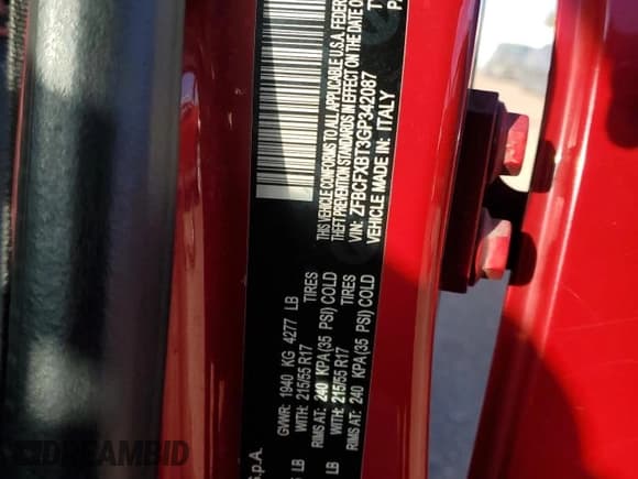 ✅ 2016 FIAT 500X Easy • VIN: ZFBCFXBT3GP342087 • Лот: 90669635. Опубликован ранее на Copart с пробегом Не указан. Бесплатный доступ к архиву аукционных продаж из США и подробный отчёт об истории автомобиля на DreamBid. Изображение 13.