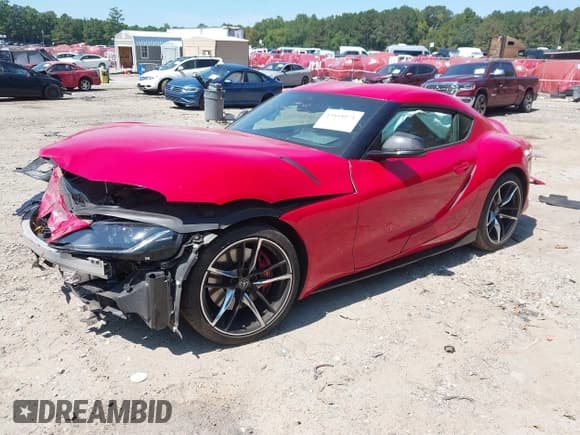 ✅ 2022 Toyota Supra 3.0 • VIN: WZ1DB0C03NW048833 • Lot: 43168171. Listed on IAAI with Not provided. Free auction sales archive from the USA and detailed vehicle history report at DreamBid. Image 2.