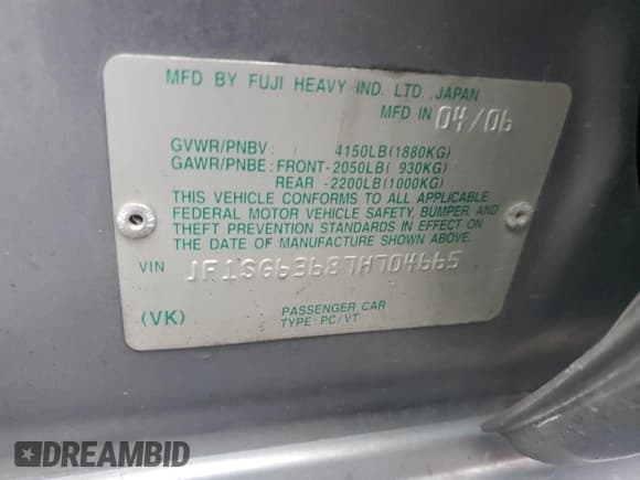 ✅ 2007 Subaru Forester X • VIN: JF1SG63687H704665 • Лот: 92849725. Опубликован ранее на Copart с пробегом 151 299 миль. Бесплатный доступ к архиву аукционных продаж из США и подробный отчёт об истории автомобиля на DreamBid. Изображение 13.