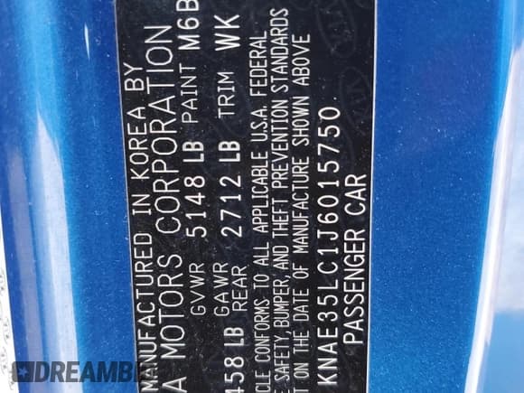 ✅ 2018 Kia Stinger GT • VIN: KNAE35LC1J6015750 • Lot: 55161735. Wystawiony na Copart z przebiegiem 134 520 mil. Bezpłatny archiwum sprzedaży aukcyjnych z USA i szczegółowy raport historii pojazdu na DreamBid. Zdjęcie 12.