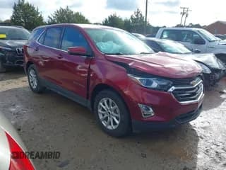 ✅ 2018 Chevrolet Equinox LT • VIN: 2GNAXJEV9J6120504 • Lot: 43581747. Listed on IAAI with 37,790 mi. Free auction sales archive from the USA and detailed vehicle history report at DreamBid. Image 1.