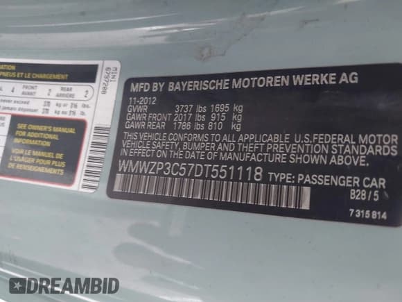 ✅ 2013 MINI Convertible S • VIN: WMWZP3C57DT551118 • Lot: 41086617. Wystawiony na IAAI z przebiegiem 108 049 mil. Bezpłatny archiwum sprzedaży aukcyjnych z USA i szczegółowy raport historii pojazdu na DreamBid. Zdjęcie 9.