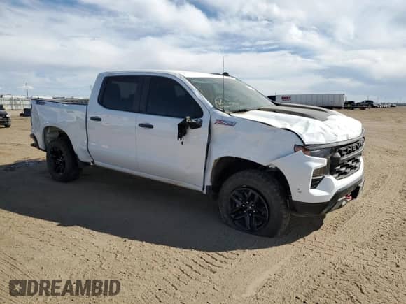2022 Chevrolet Silverado 1500 Custom Trail Boss with VIN 3GCPDCED0NG578005, listed as a Copart auction lot 50576955 with 28,425 mi miles and Salvage title. Bid and sale history available at DreamBid. Image 4.
