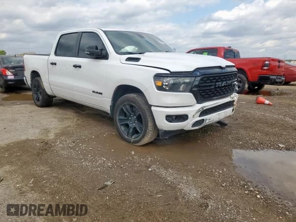 ✅ 2023 Ram 1500 Lone Star • VIN: 1C6SRFFT9PN636262 • Lot: 90392255. Listed on Copart with 104,450 mi. Free auction sales archive from the USA and detailed vehicle history report at DreamBid. Image 4.