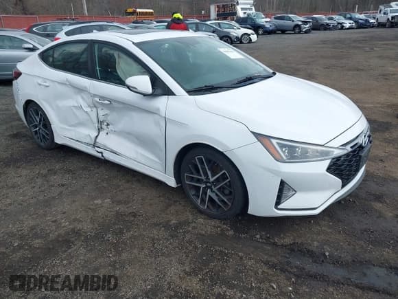 ✅ 2019 Hyundai Elantra Sport • VIN: KMHD04LB3KU841923 • Lot: 41887656. Listed on IAAI with 64,454 mi. Free auction sales archive from the USA and detailed vehicle history report at DreamBid. Image 1.
