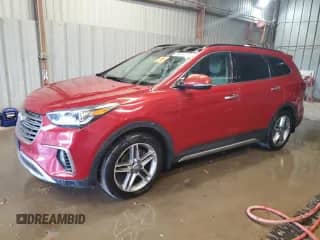 2018 Hyundai Santa Fe SE Ultimate z VIN KM8SR4HFXJU272088, wystawiony jako Copart lot #86660455 z przebiegiem Nie podano mil oraz Czysty tytuł • Clean title. Historia ofert i sprzedaży dostępna na DreamBid. Obrazek 1.