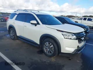 ✅ 2022 Nissan Pathfinder SL • VIN: 5N1DR3CA4NC239520 • Lot: 43574393. Listed on IAAI with 61,082 mi. Free auction sales archive from the USA and detailed vehicle history report at DreamBid. Image 1.