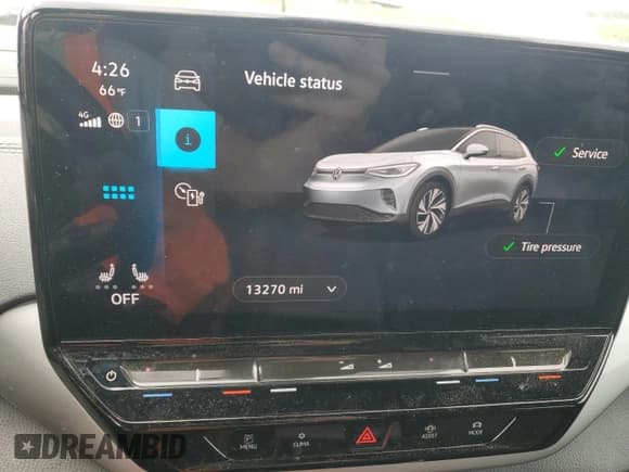 ✅ 2023 Volkswagen ID.4 Pro S • VIN: 1V2WNPE87PC038111 • Лот: 70380155. Опубликован ранее на Copart с пробегом 13 270 миль. Бесплатный доступ к архиву аукционных продаж из США и подробный отчёт об истории автомобиля на DreamBid. Изображение 9.