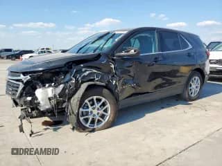 2024 Chevrolet Equinox LT with VIN 3GNAXUEGXRL335626, listed as a Copart auction lot 84946965 with 32,733 mi miles and Salvage title. Bid and sale history available at DreamBid. Image 1.