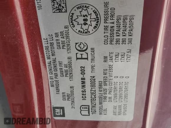 ✅ 2014 GMC Sierra 1500 • VIN: 1GTN2TEC2EZ180024 • Лот: 69493995. Опубликован ранее на Copart с пробегом 115 788 миль. Бесплатный доступ к архиву аукционных продаж из США и подробный отчёт об истории автомобиля на DreamBid. Изображение 12.