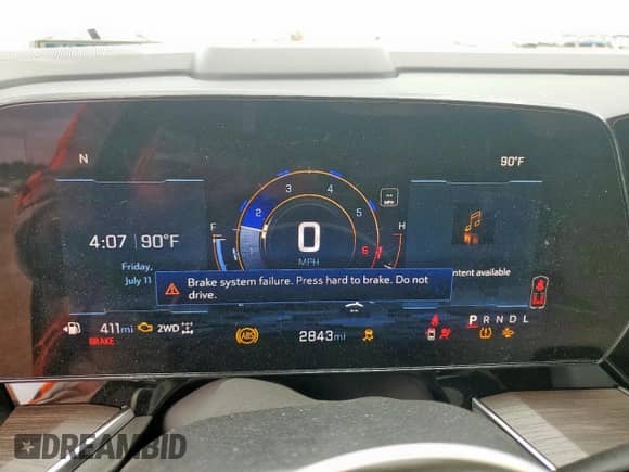 2025 Chevrolet Suburban Premier with VIN 1GNS6FRD7SR181541, listed as a Copart auction lot 64447805 with 2,843 mi miles and Salvage title. Bid and sale history available at DreamBid. Image 9.