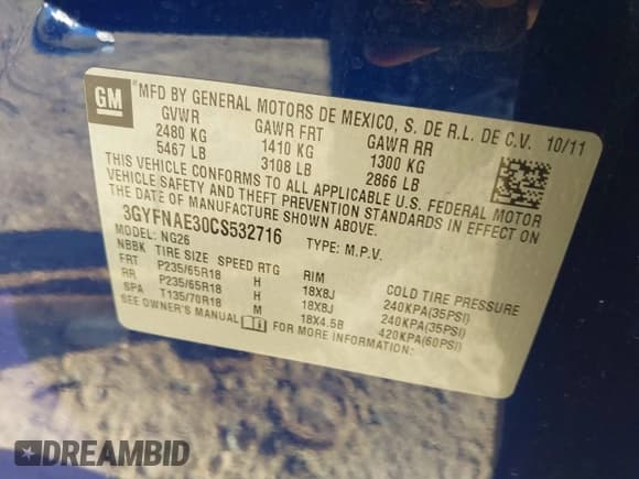 ✅ 2012 Cadillac SRX Luxury Collection • VIN: 3GYFNAE30CS532716 • Lot: 43214230. Wystawiony na IAAI z przebiegiem 144 021 mil. Bezpłatny archiwum sprzedaży aukcyjnych z USA i szczegółowy raport historii pojazdu na DreamBid. Zdjęcie 9.