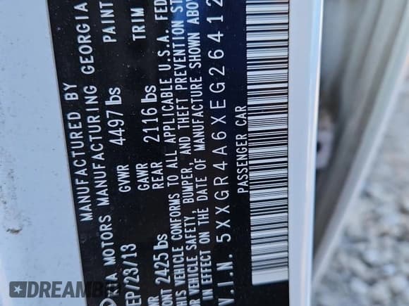 ✅ 2014 Kia Optima SXL Turbo • VIN: 5XXGR4A6XEG264122 • Лот: 84983555. Опубликован ранее на Copart с пробегом 95 967 миль. Бесплатный доступ к архиву аукционных продаж из США и подробный отчёт об истории автомобиля на DreamBid. Изображение 12.