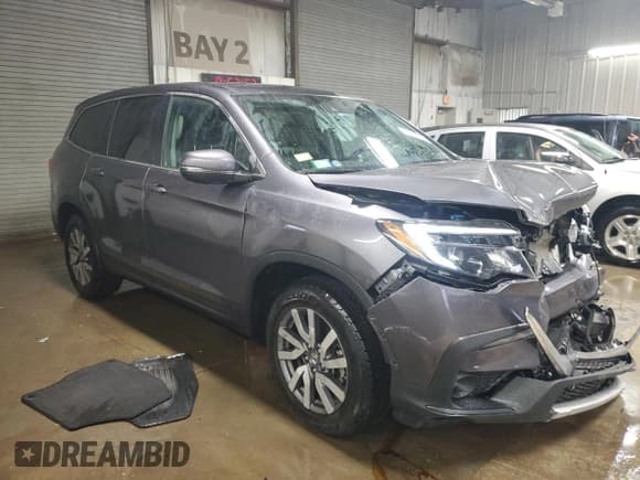 ✅ 2019 Honda Pilot EX-L • VIN: 5FNYF6H59KB069830 • Lot: 93695825. Listed on Copart with 52,280 mi. Free auction sales archive from the USA and detailed vehicle history report at DreamBid. Image 4.