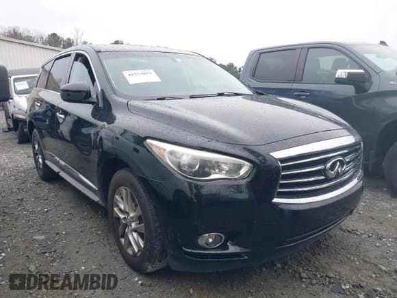 ✅ 2013 Infiniti JX35 • VIN: 5N1AL0MN5DC322585 • Lot: 41573853. Listed on IAAI with 176,136 mi. Free auction sales archive from the USA and detailed vehicle history report at DreamBid. Image 1.