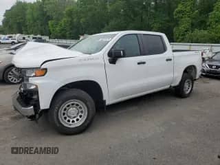 2019 Chevrolet Silverado 1500 Work Truck z VIN 3GCUYAEF7KG103959, wystawiony jako Copart lot #56831675 z przebiegiem Nie podano mil oraz Szkoda całkowita • Salvage title. Historia ofert i sprzedaży dostępna na DreamBid. Obrazek 1.