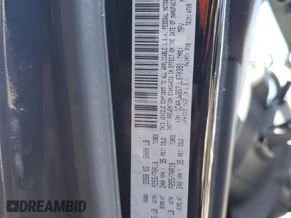 ✅ 2018 Jeep Wrangler Sahara • VIN: 1C4AJWBG7JL870391 • Lot: 46806045. Listed on Copart with 56,897 mi. Free auction sales archive from the USA and detailed vehicle history report at DreamBid. Image 12.