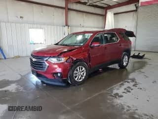 2019 Chevrolet Traverse LT Cloth z VIN 1GNEVGKW9KJ293547, wystawiony jako Copart lot #85908495 z przebiegiem 47 345 mil mil oraz Szkoda całkowita • Salvage title. Historia ofert i sprzedaży dostępna na DreamBid. Obrazek 1.