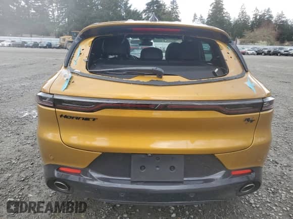 2024 Dodge Hornet R/T Plus с VIN ZACPDFDW0R3A23295, выставлен на аукционе Copart как лот 52153545 с пробегом 122 миль миль и Списание • Salvage title. История ставок и продаж доступна на DreamBid. Изображение 6.