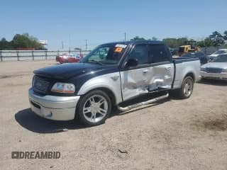 ✅ 2003 Ford F-150 Harley-Davidson • VIN: 1FTRW07393KC55051 • Lot: 52671425. Listed on Copart with 75,230 mi. Free auction sales archive from the USA and detailed vehicle history report at DreamBid. Image 1.