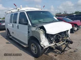 ✅ 2018 Chevrolet Express Cargo • VIN: 1GCWGAFG2J1908512 • Lot: 42376707. Listed on IAAI with 148,081 mi. Free auction sales archive from the USA and detailed vehicle history report at DreamBid. Image 1.