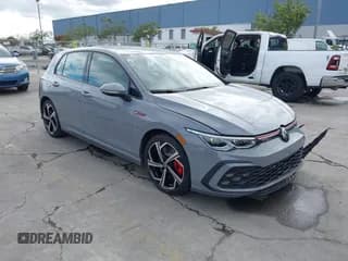 ✅ 2024 Volkswagen Golf GTI SE • VIN: WVW3A7CD9RW227618 • Lot: 43744905. Listed on IAAI with 8,835 mi. Free auction sales archive from the USA and detailed vehicle history report at DreamBid. Image 1.