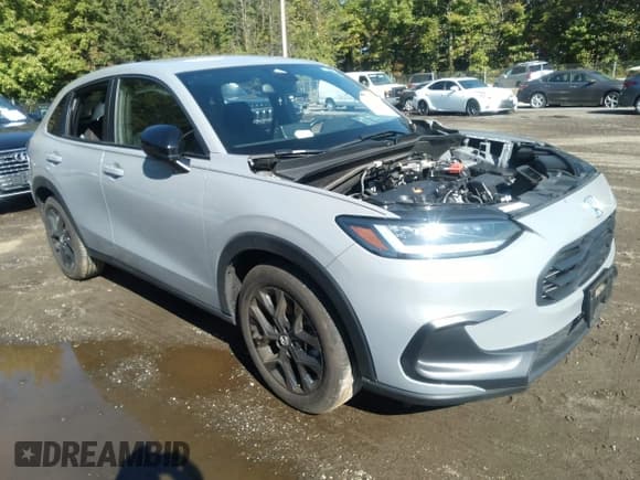 ✅ 2024 Honda HR-V Sport • VIN: 3CZRZ2H5XRM749403 • Лот: 43256812. Опубликован ранее на IAAI с пробегом Не указан. Бесплатный доступ к архиву аукционных продаж из США и подробный отчёт об истории автомобиля на DreamBid. Изображение 1.