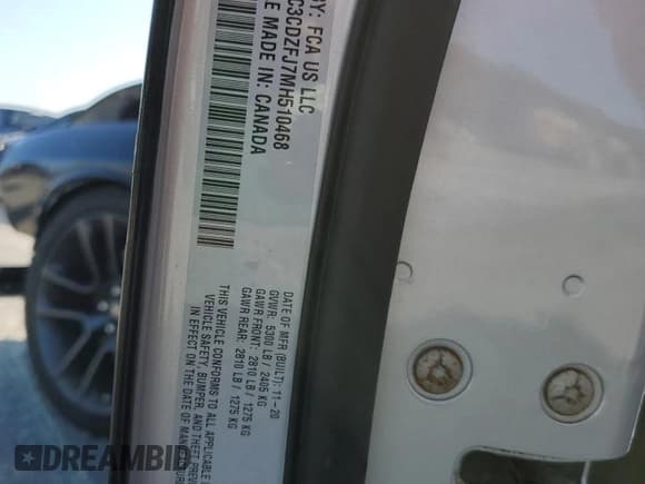 ✅ 2021 Dodge Challenger R/T Scat Pack • VIN: 2C3CDZFJ7MH510468 • Lot: 72182934. Wystawiony na Copart z przebiegiem 31 183 mil. Bezpłatny archiwum sprzedaży aukcyjnych z USA i szczegółowy raport historii pojazdu na DreamBid. Zdjęcie 12.